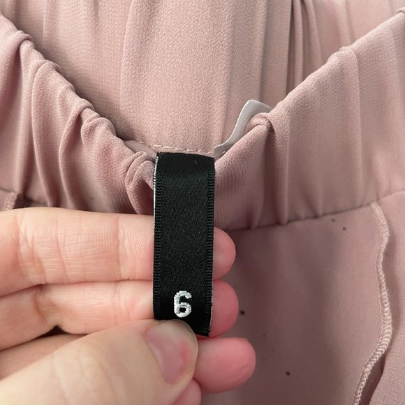 DIVIDED BY H&M Frilly Pink Mini Skirt - High-waisted Flare Style - Sz 6 - Picture 4 of 6